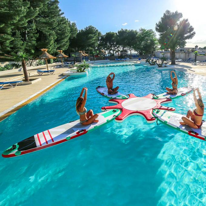 8pcs Stand Up Paddle Board Inflatable SUP Yoga Dock Platform