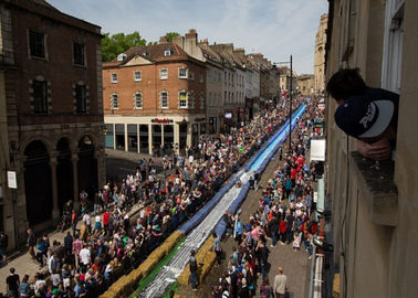 Amazing Huge Inflatable Water Slides City Long Printing Logo