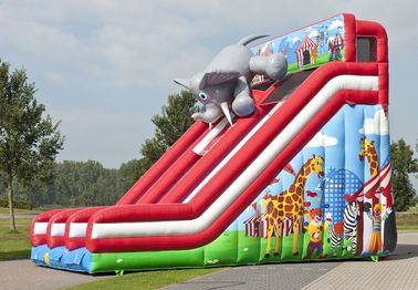 Large Circus Commercial Inflatable Slide Elephant Infatable Dry Slide