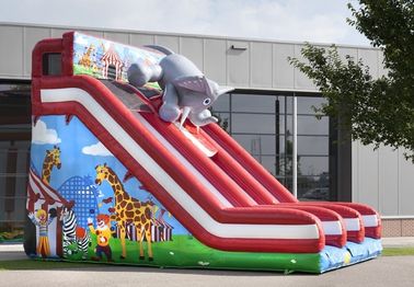 Large Circus Commercial Inflatable Slide Elephant Infatable Dry Slide