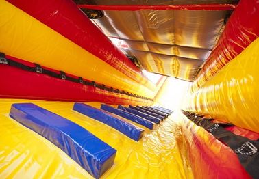 Double Lane Brandweer Commercial Inflatable Slide Waterproof Inflatable Castle Slide