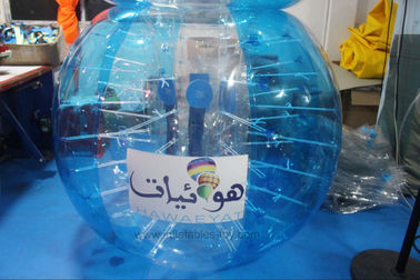 Adult Red Buddy Bumper Ball , Blue Human Inflatable Bumper Bubble Ball Logo Printed
