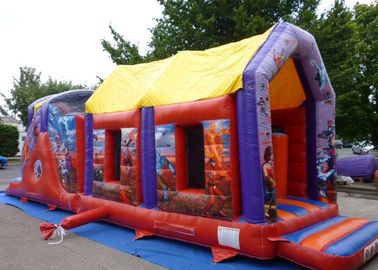2 Part Assault Course Hero Inflatable Bouncy Obstacle Course Games Summer