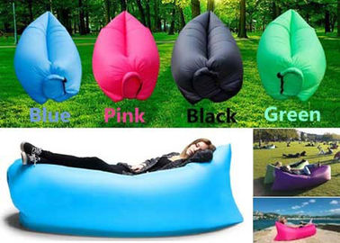 Portable Camping Inflatable Lazy Bag Laybag Sleeping Bag With Nylon Or PVC Material