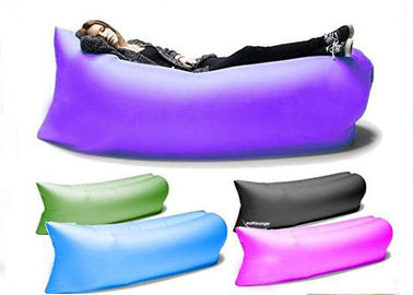 Portable Camping Inflatable Lazy Bag Laybag Sleeping Bag With Nylon Or PVC Material
