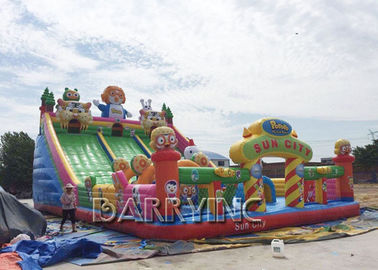 Digital Printing PVC 0.55mm Large Inflatable Slides For Kids / Adult CE