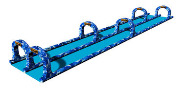 Amazing Camouflage Color Giant Inflatable Slide 300m Double Lane Slide for Outdoor Event