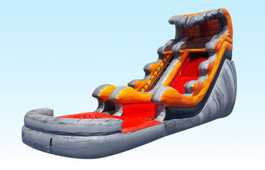 Lava Tidal Wave Inflatable Water Slides For Adult And Kids , Outdoor Games