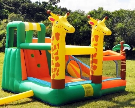0.55mm PVC Inflatable Trampoline Jumping Castle Deer Inflatable Amusement Park