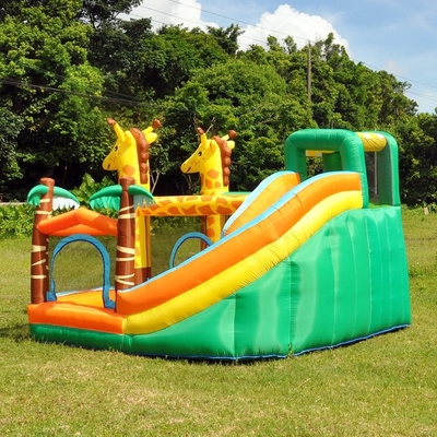 0.55mm PVC Inflatable Trampoline Jumping Castle Deer Inflatable Amusement Park