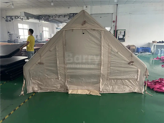 Quick Opening Inflatable Camping Tent House Cotton Air Pole 4 Person Movable Travel Tent