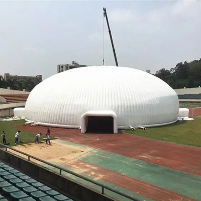 0.55mm Pvc Tarpaulin Lighting Inflatable Dome Tent For Event Party