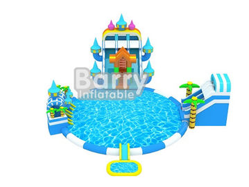 Giant Amazing Inflatable Water Park Equipment , Backyard Blow Up Water Park For Kids