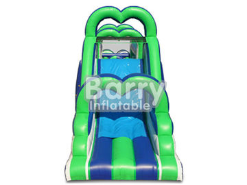 Green Inflatable Assault Course Obstacles Plato 0.55mm PVC Material Durable