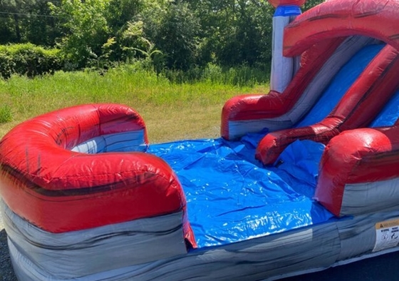 PVC Tarpaulin Bouncy Castle Hire Inflatable Jumping Castle Bouncer With Slide