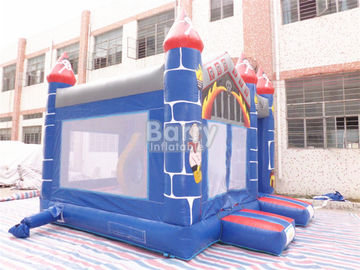 0.55mm PVC Castle Bounce House / Jumpy Houses With Slide CE Certification