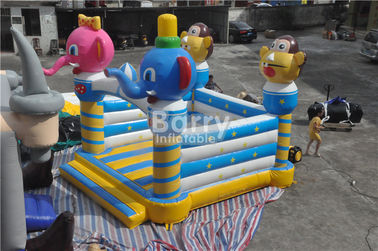 Commercial Inflatable Bouncer Animal Elephant Space Moonwalk For Home / Playground
