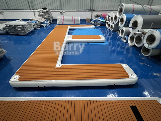 Depend On Size Capacity Inflatable Floating Dock Custom Made E Shape Inflatable Jet Ski Dock