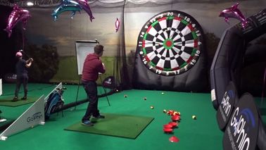 Kids And Adults Giant Inflatable Golf Dart Boards With  Balls For Parks , Squares , Gardens