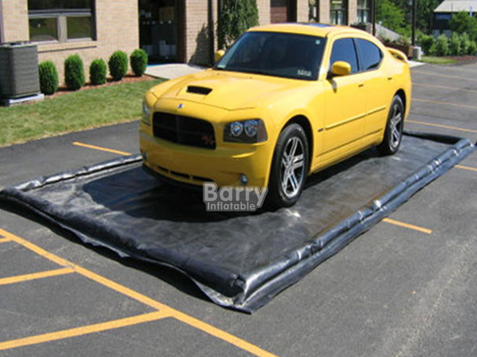 Water Reclamation System Inflatable Car Wash Mat Water Containment Mat For Car Cleaning