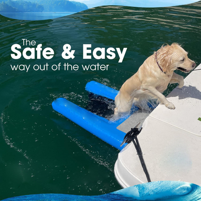 Non-Slip EVA Foam Portable Foldable Dog Boat Water Ramp For Water Pet Help Dog Stairs Ramp For Small Dogs Up To 230 Lbs