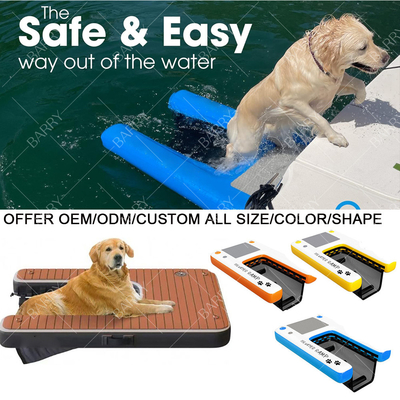 Inflatable Dog Water Floating Climb Ramp Inflatable Ladder Plank For Dock Boat Pool
