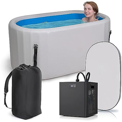Hot Tub Inflatable Inflatable Cold Plunge Tub Suitable For Family Gardens, Gyms, Arena And Cold Water Therapy Training