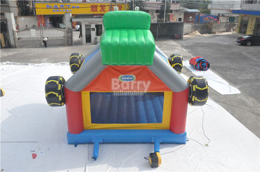 Commercial Giant Bouncy Castle Funny Construction Car / Truck Inflatable Bounce House