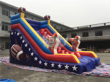 Customized Single Lane Rugby Commercial Inflatable Slide For Playground