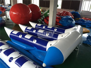 Exciting Inflatable Water Toys , Towable Inflatable Flyfish Banana Boat For Sea