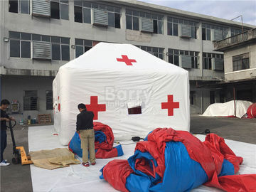Promotion White Red Cross Outdoor Medical Inflatable Tent With Logo Printing