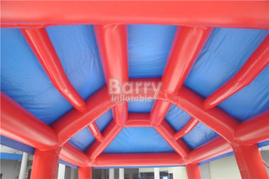 Outdoor Big Event Advertising Inflatable Tent , Red And Blue Portable Air-Saeled Tent
