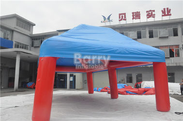 Outdoor Big Event Advertising Inflatable Tent , Red And Blue Portable Air-Saeled Tent