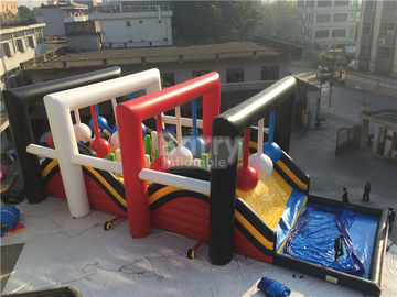 OEM Giant Inflatable Obstacle Course , Wrecking Ball Game For Event