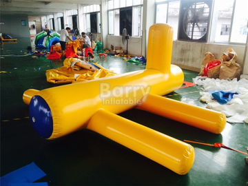 Airtight Samll Yellow Inflatable Water Floats / Blow Up Water Toys