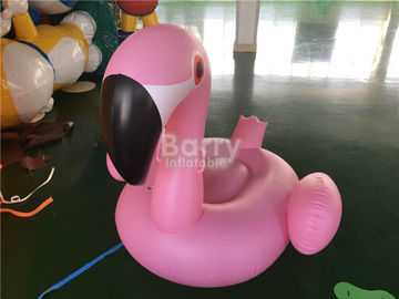 Big Size Pink Inflatable Floating Pool Toys / Flamingo Animals