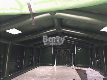 Outdoor Large Inflatable Military Tent With Air Pipe / Blow Up Camping Tent