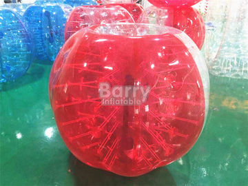 Red Clear Outdoor Inflatable Toys For Adults / Human Water Bubble Ball