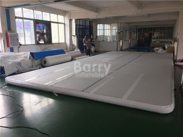 Indoor Training Air Track Gymnastics Mat , Grey Squre Prix Air Track