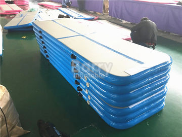 Blue Air Tumble Track And Gymnastic Equipment , Air Track For Gymnastics