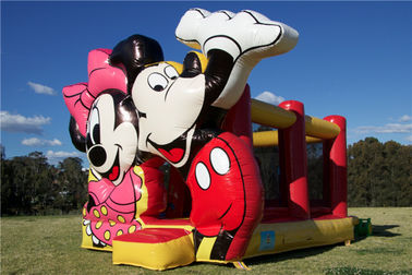Wonderful Mickey Mouse Jumping Castle Inflatable Bounce House For Commercial Entertainment