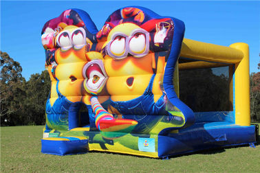Plato PVC Minions Inflatable Bouncer For Kids Fun / Jumping Castle Bounce House