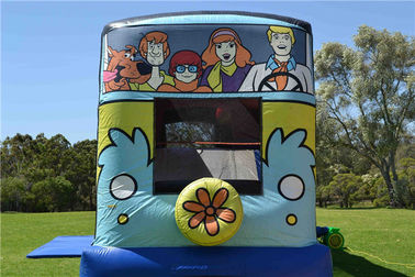 Scooby - Doo Mystery Machine Backyard Kids Jumping Castle / Blow Up Bounce Houses