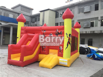Commercial Inflatable Bouncy Slide , Blow Up Combo Jumping Castle For Kids Play