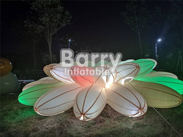 Pretty Lighting Decoration Inflatable Advertising Products / Inflatable LED Flower Chain For Wedding Party