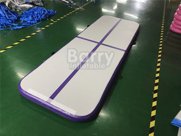 Outdoor Small Portable Kids A Purple Air Track Gymnastics Mat For Body Building With Carry Bag