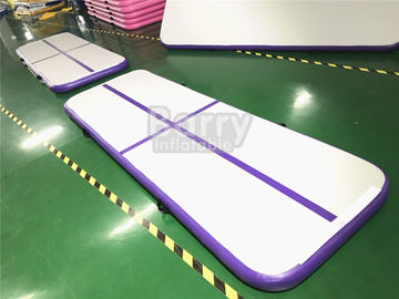 Outdoor Small Portable Kids A Purple Air Track Gymnastics Mat For Body Building With Carry Bag
