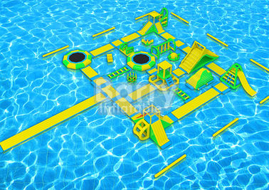 Popular Summer Water Game Inflatable Sport , Inflatable Sportpark For Aduct