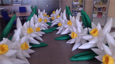 Multi Color Inflatable Flower Chain  For Wedding Decoration With LED