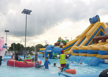 Summer PVC 0.9mm Commercial Used Land Inflatable Amusement Aqua Park